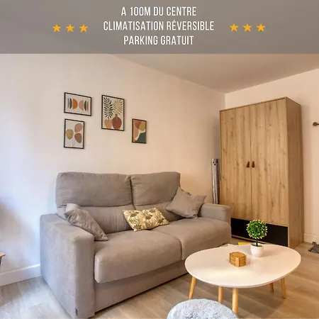 2 Pièces Climatisé, 100m Du Centre, Poésia Appartement *